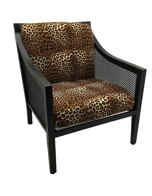 Leopard print patio cushion cover
