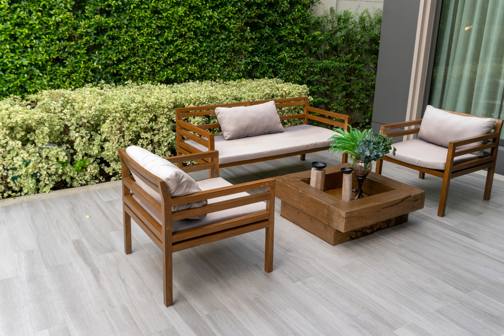 wood patio furniture