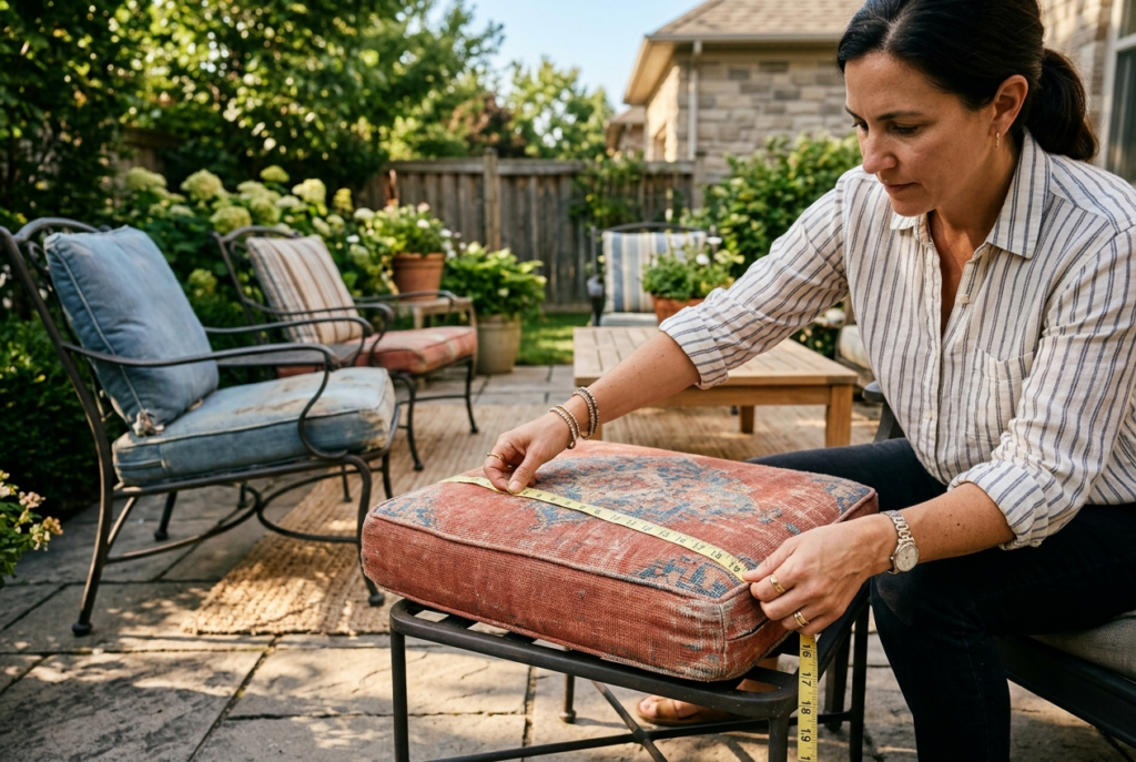 How to measure patio cushions for replacement covers